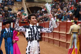 Tomás Bastos en la novillada con picadores de lunes en el Carnaval del Toro de Ciudad Rodrigo 2026 | Mateo G.J.