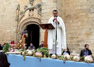 Bendición de los animales en San Antón, Ledesma. FOTO ARCHIVO