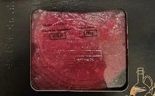 Carpaccio de vacuno 'Roler Gran Selección'. Foto @aesan_gob_es
