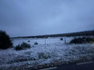 Caen los primeros copos de nieve