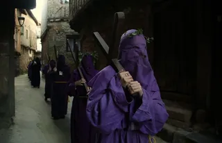 Procesión de Semana Santa en San Martín del Castañar, una tradición con más de un siglo de antigüedad que se mantiene viva generación tras generación entre los vecinos del municipio | José Vicente / ICAL