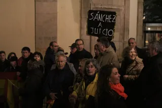 Concentración en contra de la amnistia
