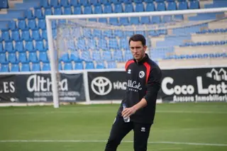 Javi Medina, entrenador de Unionistas.