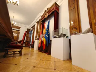 Banderas en la Subdelegación del Gobierno de España en Salamanca