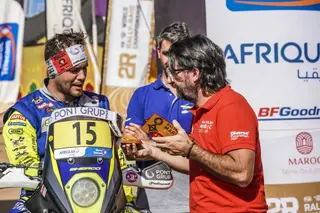 Lorenzo Santolino en el Rally du Maroc