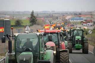 Tractorada en el polígono de Castellanos este jueves (40)