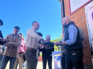 Ambiente durante el sorteo de los toros del Vellosino en La Glorieta, domingo, 15 de septiembre de 2024. Fotos S24H (1)