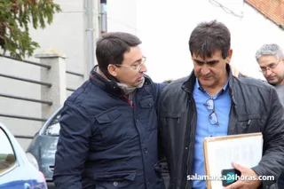 Fernando Pablos junto a Agustín Calvo el día de la celebración del Pleno municipal | Foto: S24H
