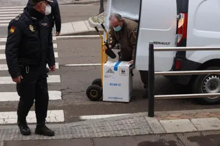 Llegada de la vacuna de Pfizer a Salamanca Image 2020 12 29 at 13.32.50