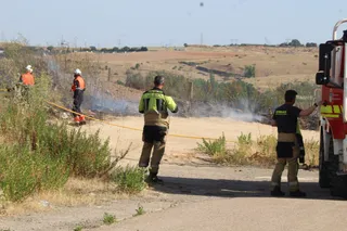 Incendio de pasto en la zona del Marín. Fotos Carlos H.G