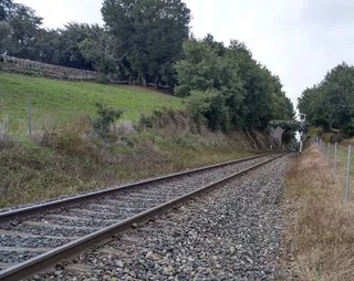 Vía del tren.
