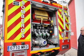Presentación de dos camiones autobombas forestales para el Servicio de Prevención, Extinción de incendios y Salvamento de la Diputación de Salamanca