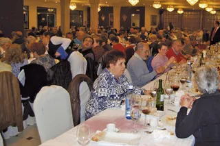 Una de las comidas de hermandad organizadas por la Asociación de mayores de Peñaranda.
