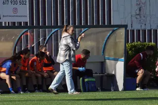 María Gordo, entrenadora del Salamanca Fútbol Femenino.