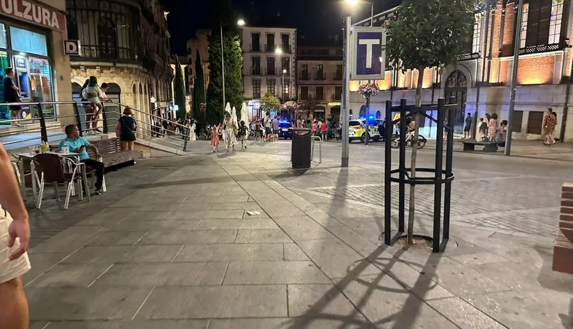 Policía Nacional y Local en pleno centro de Salamanca