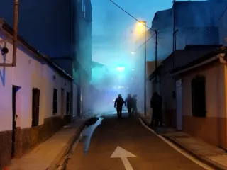 Incendio en una vivienda de la calle Paces