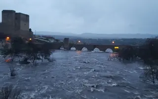 Crecida tormes Puente del congosto