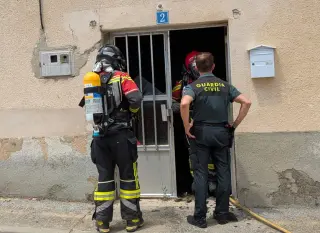 Incendio en una vivienda en Moraleja