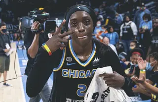 Copper celebra una victoria / FOTO CHICAGO SKY