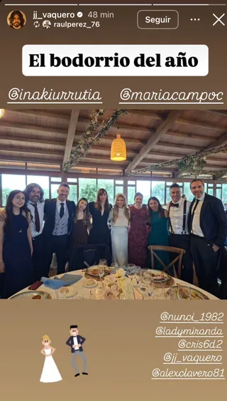 Múltiples rostros televisivos acompañan a Iñaki Urrutia en su boda en Salamanca
