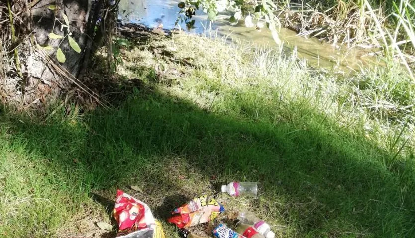 Basura recogida por los voluntarios