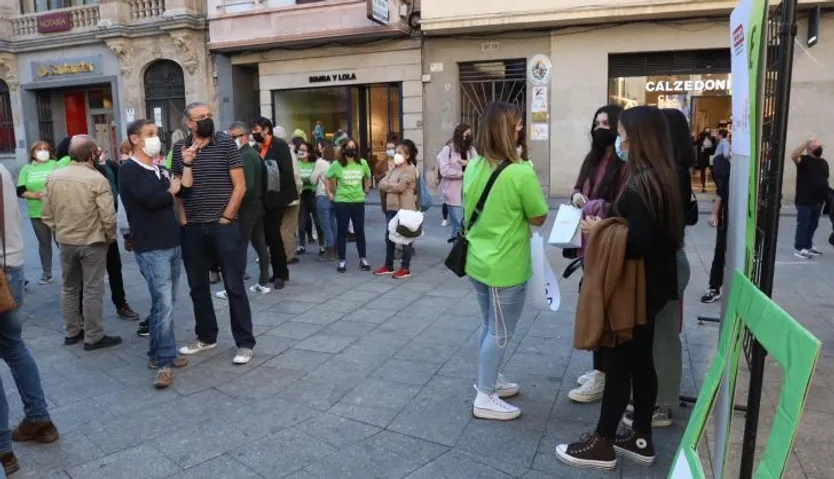 Concentración Plataforma de Empleo Salamanca