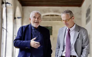 El expresidente de la Junta de Castilla y León Demetrio Madrid y el rector de la USAL, Ricardo Rivero