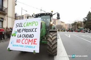 Imagen de la tractora de Salamanca del 30 de enero