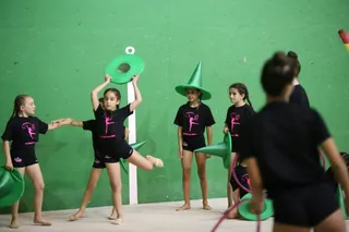 Exhibición de gimnasia en Villares de la Reina