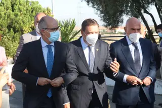 Luis Planas junto a Javier Iglesias en la inauguración de Salamaq 2021 | Foto: S24H