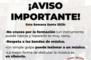Llamamiento a los salmantinos para que muestren "máximo respeto" hacia las bandas de música que actuarán en Semana Santa