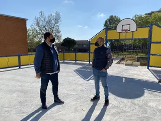 Los jóvenes de Guijuelo estrenarán este mes una pista multideporte