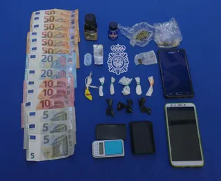 Imagen de lo incautado por la Policía Nacional