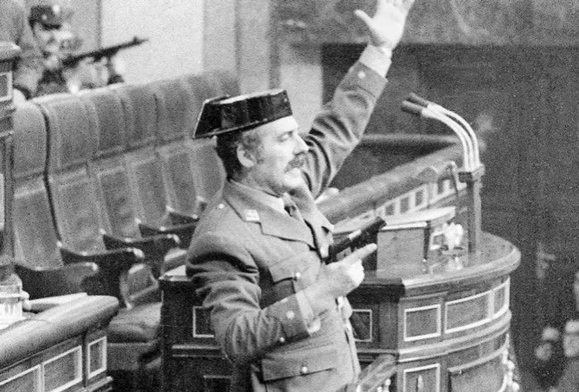 Antonio Tejero en el Congreso