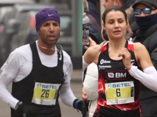 Mousaab Hadout y Gema Martín se proclaman ganadores de la XL San Silvestre Salmantina. Fotos Míkel Antúnez