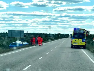 Salida de vía en Villar de Peralonso