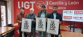 Foto reunión con UGT y CC.OO