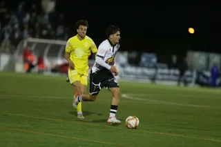 Mier, en el partido de ida ante el Badajoz | FOTO SALAMANCA24HORAS.COM
