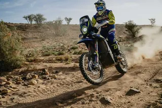 Lorenzo Santolino en el Rally de Marruecos