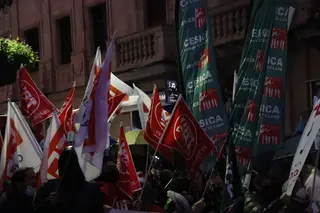 concentración de trabajadores de Unicaja