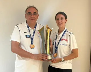 Ester García y José Ignacio Hernández | FOTO FBCYL SALAMANCA