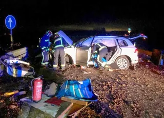 Accidente del conductor fallecido en León. Foto ICAL