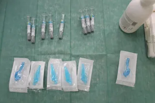 Vacunación en el centro de salud San Juan
