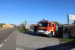 Incendio en un vivero de la carretera de Aldealengua