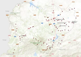 Mapa de fosas comunes. Asociación memoria y justicia (Copy)
