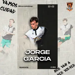 Jorge García, nuevo jugador del Ciudad Rodrigo