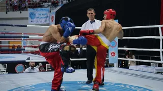Manuel García Sánchez en el Campeonato de Europa de Kickboxing y Muay Thai.