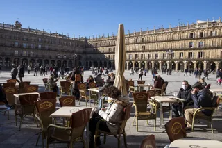 Terrazas abiertas en Salamanca tras el cierre del interior de la hostelería