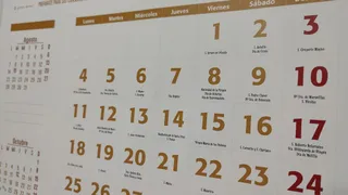 Calendario. Foto de archivo