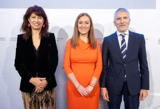 Ana Redonodo, Virginia Barcones y Fernando Grande-Marlaska (ICAL)